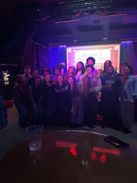 a group of people posing for a picture